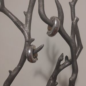 Simon Sebbag Designs Half Hoops Silver 925 Clip On Earrings Women's Jewelry